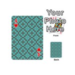 Tiles Playing Cards 54 Designs (Mini) Front - Heart4