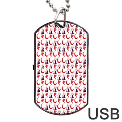 Halloween Dog Tag Usb Flash (two Sides) by Sparkle