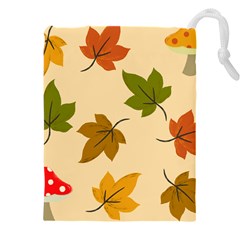 Autumn Leaves Drawstring Pouch (5xl) by DithersDesigns