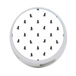 Riding Bike Motif Print Pattern 4-Port USB Hub (Two Sides) Back