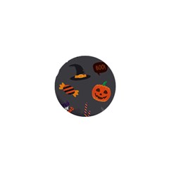 Halloween Themed Seamless Repeat Pattern 1  Mini Magnets by KentuckyClothing
