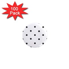 Black And White Baseball Print Pattern 1  Mini Magnets (100 Pack)  by dflcprintsclothing