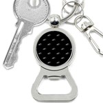 Formula One Black And White Graphic Pattern Bottle Opener Key Chain Front