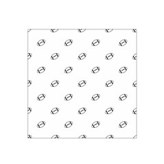 American Football Ball Motif Print Pattern Satin Bandana Scarf by dflcprintsclothing