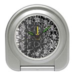 Lunar Eclipse Abstraction Travel Alarm Clock Front