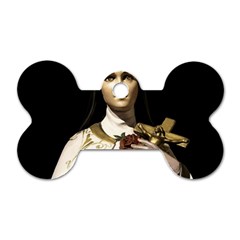 Virgin Mary Sculpture Dark Scene Dog Tag Bone (two Sides) by dflcprintsclothing