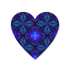 Blue Ornate Heart Magnet by Dazzleway