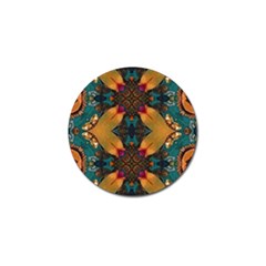 Teal And Orange Golf Ball Marker (4 Pack) by Dazzleway