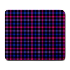 Bisexual Pride Checkered Plaid Large Mousepads by VernenInk