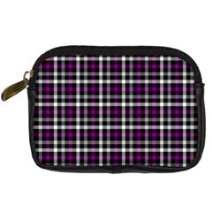 Asexual Pride Checkered Plaid Digital Camera Leather Case by VernenInk