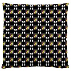 Shiny Skull Large Cushion Case (two Sides) by Sparkle
