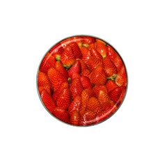 Colorful Strawberries At Market Display 1 Hat Clip Ball Marker (10 Pack) by dflcprintsclothing