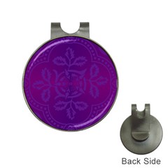 Cloister Advent Purple Hat Clips With Golf Markers by HermanTelo