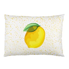 Illustration Sgraphic Lime Orange Pillow Case by HermanTelo