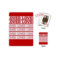 Loved Playing Cards Single Design (mini) by NoHang