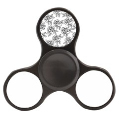 Line Art Black And White Rose Finger Spinner by MintanArt