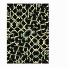 Dark Interlace Motif Mosaic Pattern Large Garden Flag (two Sides) by dflcprintsclothing