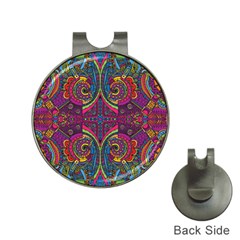 Colorful Boho Pattern Hat Clips With Golf Markers by designsbymallika
