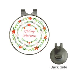 Merry Christmas Hat Clips With Golf Markers by designsbymallika