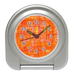 Mosaic Tapestry Travel Alarm Clock by essentialimage
