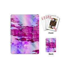 Background Crack Art Abstract Playing Cards Single Design (mini) by Mariart