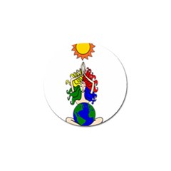 Elemental Sun Goddess   Golf Ball Marker by IIPhotographyAndDesigns