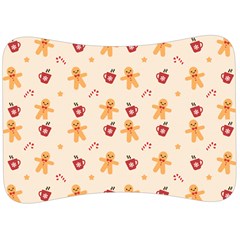 Ginger Bread And Coffee Love Velour Seat Head Rest Cushion by designsbymallika