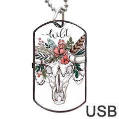 Wild Dog Tag Usb Flash (two Sides) by designsbymallika