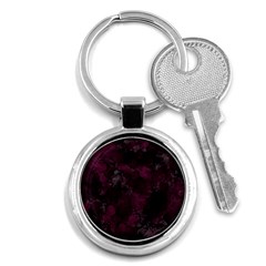 Purple Alcohol Ink Key Chain (round) by Dazzleway