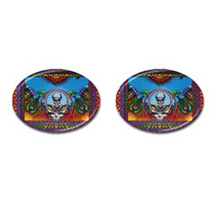 Grateful Dead Wallpapers Cufflinks (oval) by Sapixe