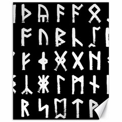 The Anglo Saxon Futhorc Collected Inverted Canvas 16  X 20  by WetdryvacsLair