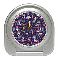 Paisley Print 2 Travel Alarm Clock by designsbymallika