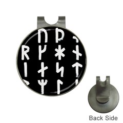 Younger Futhark Rune Set Collected Inverted Hat Clips With Golf Markers by WetdryvacsLair