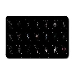 Brush And Ink Card Sequence Collected Small Doormat  by WetdryvacsLair