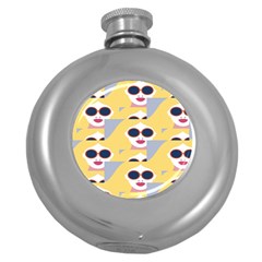 Fashion Faces Round Hip Flask (5 Oz) by Sparkle
