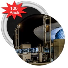 Montevideo Airport Night Scene, Uruguay 3  Magnets (100 Pack) by dflcprintsclothing
