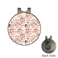 Menaki Cat Pattern Hat Clips With Golf Markers by designsbymallika
