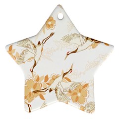 Birds And Flowers  Star Ornament (two Sides) by Sobalvarro