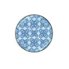 Blue Pattern Hat Clip Ball Marker (10 Pack) by Dazzleway