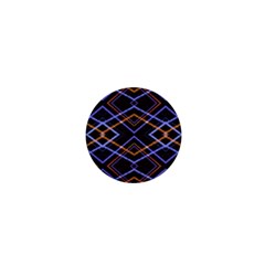 Intersecting Diamonds Motif Print Pattern 1  Mini Magnets by dflcprintsclothing