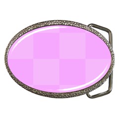Pink Gingham Check Squares Belt Buckles by yoursparklingshop