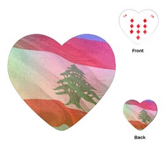 Lebanon Playing Cards Single Design (heart) by AwesomeFlags