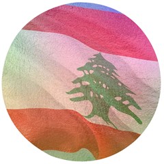 Lebanon Wooden Bottle Opener (round) by AwesomeFlags