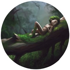 Wooden Child Resting On A Tree From Fonebook Wooden Puzzle Round by 2853937