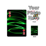 Green Light Painting Zig-zag Playing Cards 54 Designs (Mini) Front - DiamondK