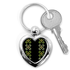 Pattern Background Vector Seamless Key Chain (heart) by Dutashop