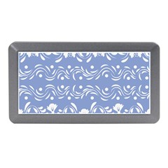 Blue White Ornament Memory Card Reader (mini) by Eskimos