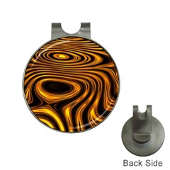Wave Abstract Lines Hat Clips With Golf Markers by Dutashop