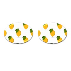 Lemon Fruit Cufflinks (oval) by Dutashop