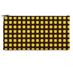 Yellow Pattern Green Pencil Case by Dutashop
